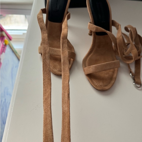 Alexander Wang Tan Suede Heels - Picture 3 of 16